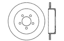 Load image into Gallery viewer, StopTech SportStop 04-08 Chrysler Pacifica Rear Left Drilled &amp; Slotted Rotor