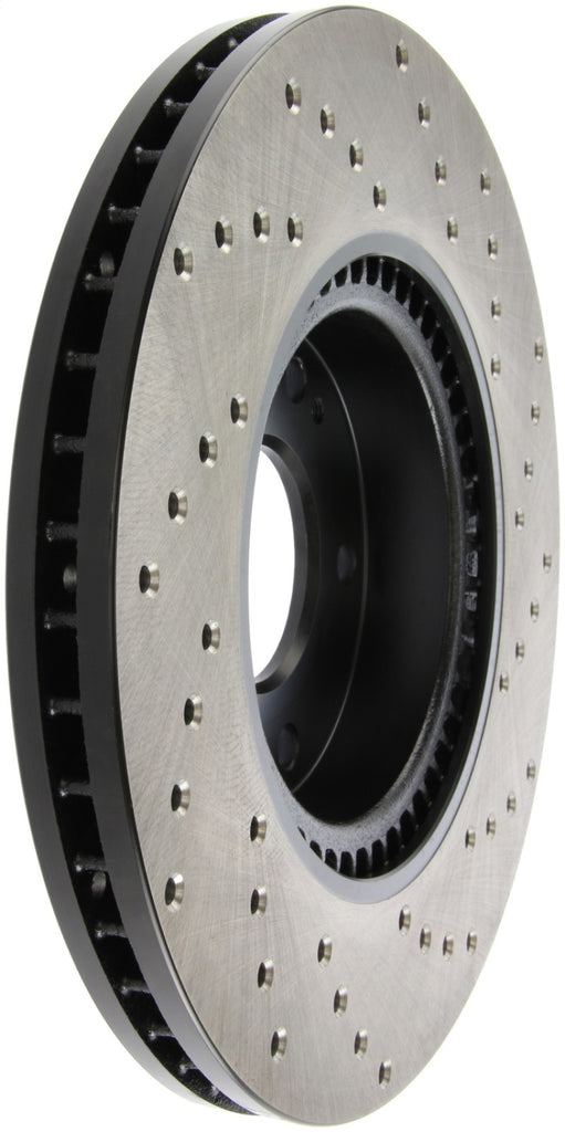 StopTech 11-13 Kia Optima / 13-14 Hyundai Veloster Turbo Front Right Drilled Sport Brake Rotor