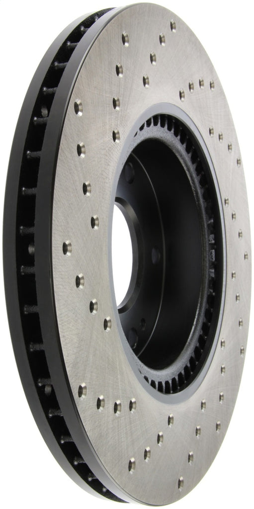 StopTech 11-13 Kia Optima / 13-14 Hyundai Veloster Turbo Front Left Drilled Sport Brake Rotor