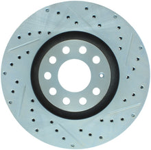 Load image into Gallery viewer, StopTech Select Sport 06-09 Audi A4 Slotted &amp; Drilled Front Left Rotor