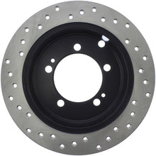 Load image into Gallery viewer, StopTech 95-99 Eagle Talon Tsi Turbo / 94-99 Mitsubishi Eclipse Turbo Drilled Left Rear Rotor
