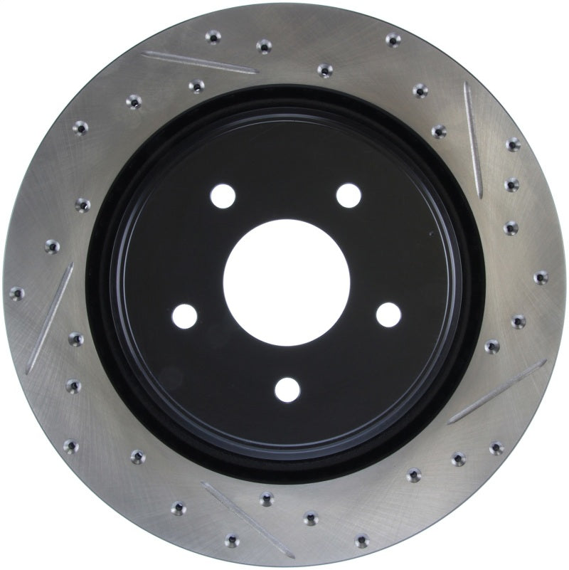 StopTech 06-08 Cadillac XLR-V SC / 06-09 Corvette (Z51) Rear Left Drilled & Slotted Rotor