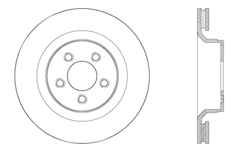 StopTech Drilled Sport Brake Rotor