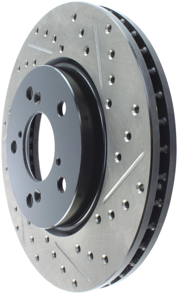 StopTech 05-10 Honda Odyssey SportStop Slotted & Drilled Left Front Rotor