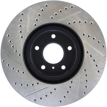 Load image into Gallery viewer, StopTech 07-08 Infiniti G35 / 08-09 G37 SportStop Slotted &amp; Drilled Front Left Rotor