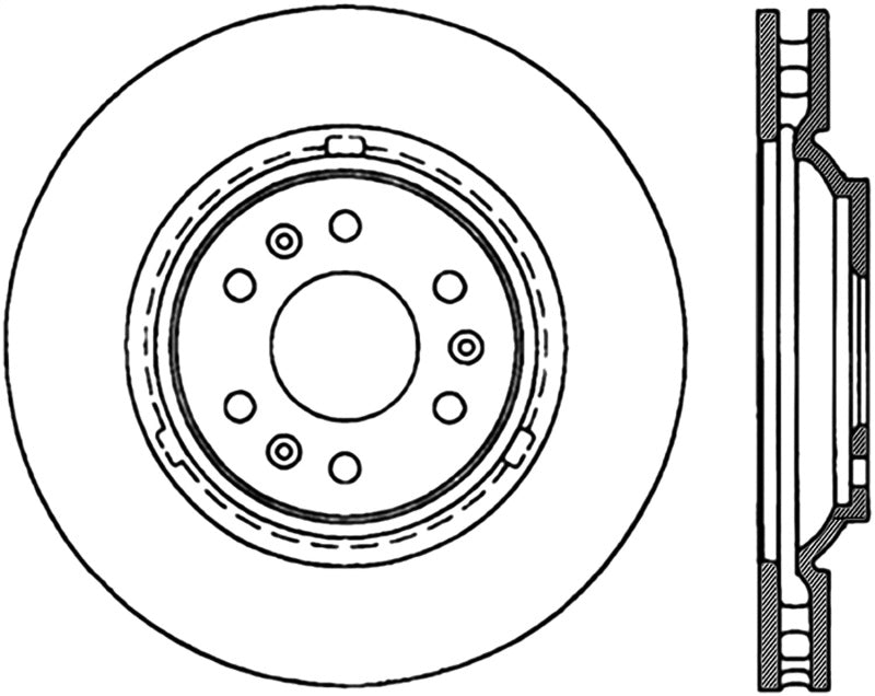 StopTech Drilled Sport Brake Rotor