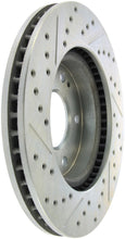 Load image into Gallery viewer, StopTech Select Sport 04-06 Mitsubishi Lancer / 01-05 Sebring Slotted and Drilled Left Front Rotor