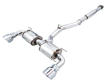 Load image into Gallery viewer, AWE Tuning Subaru BRZ/ Toyota GR86/ Toyota 86 Touring Edition Cat-Back Exhaust- Chrome Silver Tips