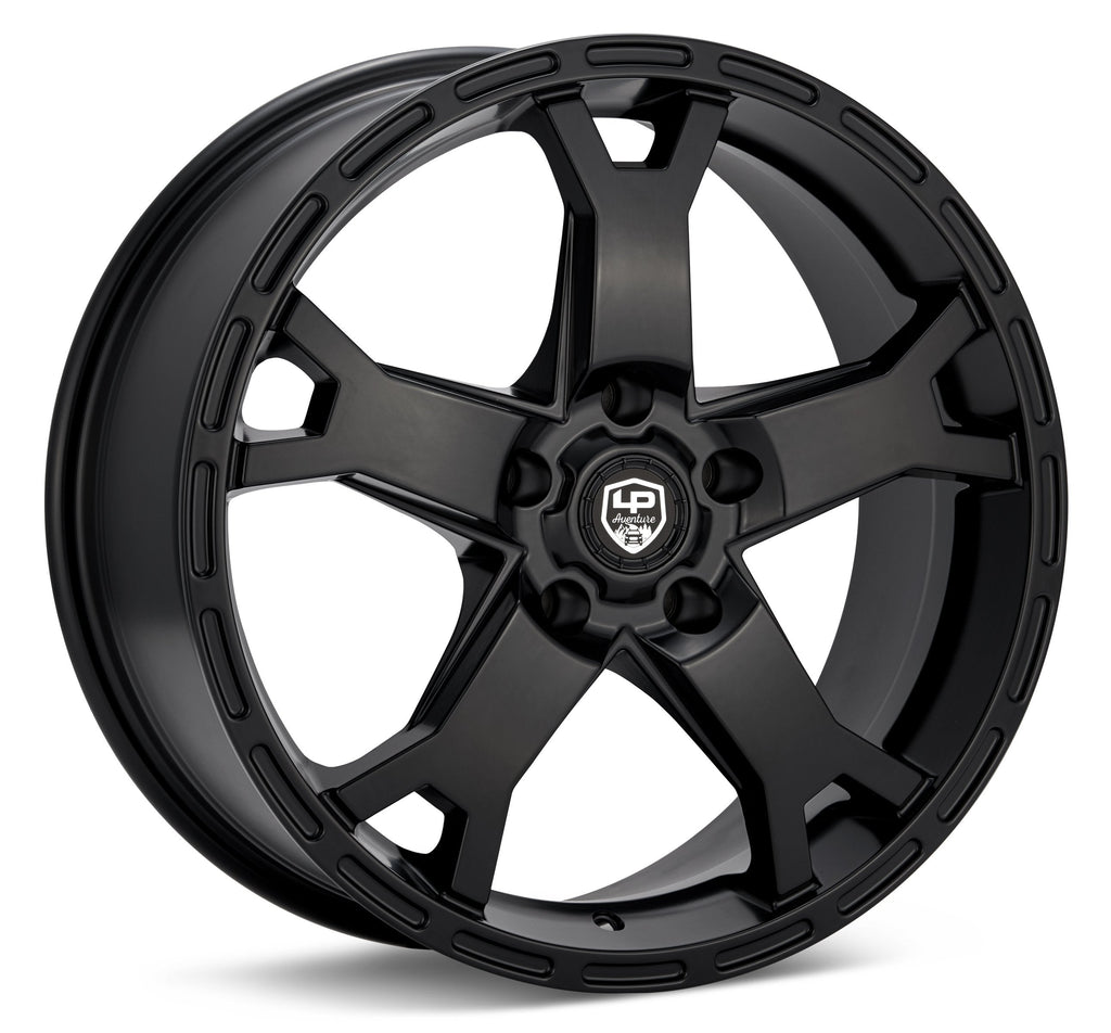 LAST SET - DERNIER ENSEMBLE - LP Aventure wheels - LP2 - 17x8 ET20 5x114.3 - Black