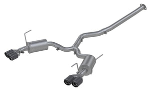 MBRP 2022+ Subaru WRX 3in Cat-Back Dual Split Rear Quad Carbon Fiber Tips Street Profile Exhaust