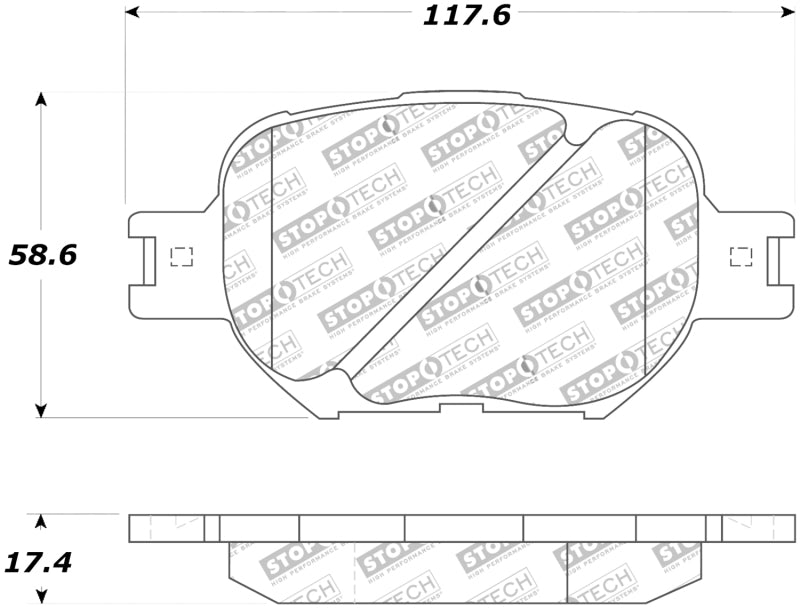 StopTech Street Touring 05-08 Scion tC/ 01-05 Celica GT Front Brake Pads