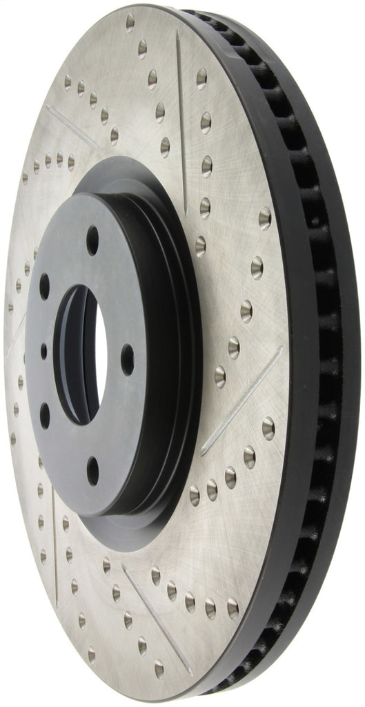 StopTech 07-08 Infiniti G35 / 08-09 G37 SportStop Slotted & Drilled Front Left Rotor