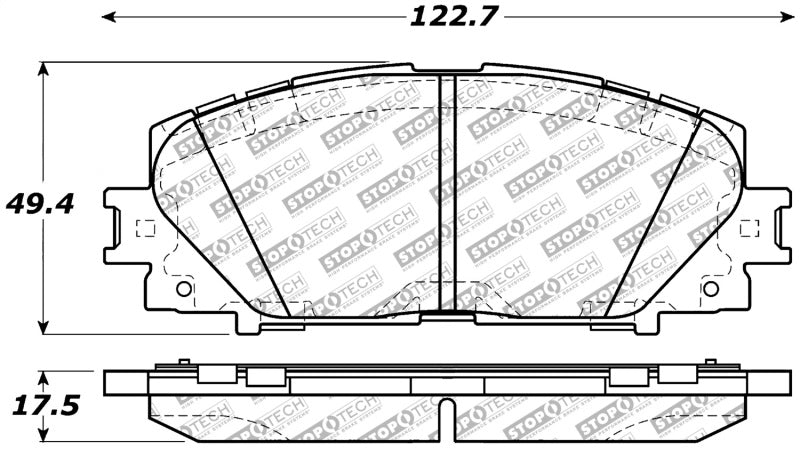 StopTech Street Select Brake Pads - Front