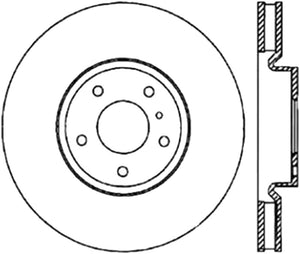 StopTech 03-04 Infiniti G35/03-08 NIssan 350z Cryo Slotted & Drilled Front Left Rotor (w/Brembo)