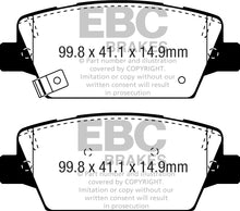 Load image into Gallery viewer, EBC 2017+ Kia Cadenza 3.3L Yellowstuff Rear Brake Pads