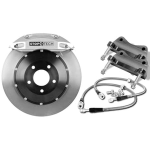 StopTech 14-15 Chevy Corvette Z51 Front BBK w/ Black ST-60 380x32mm Zinc Coated Drilled Rotors