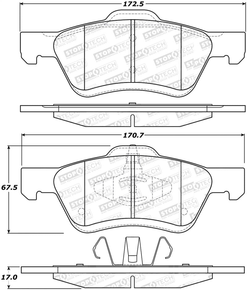 StopTech Street Select Brake Pads