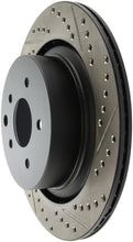 Load image into Gallery viewer, StopTech 07-08 Infiniti G35 / 08-09 G37 SportStop Slotted &amp; Drilled Rear Left Rotor
