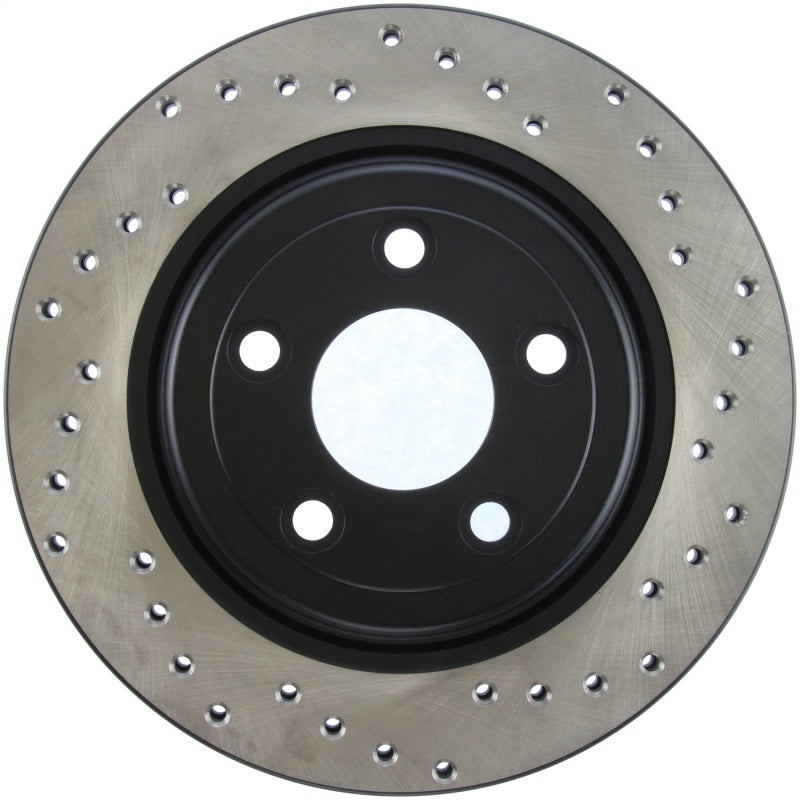 StopTech 02-05 Ford Thunderbird / 00-05 Jaguar S Type / 00-06 Lincoln LS Drilled Left Rear Rotor