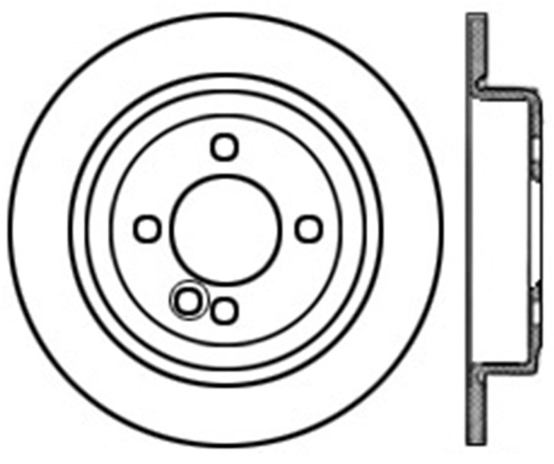 StopTech 07-16 Mini Cooper Sport Cryo Slotted & Drilled Rear Left Rotor