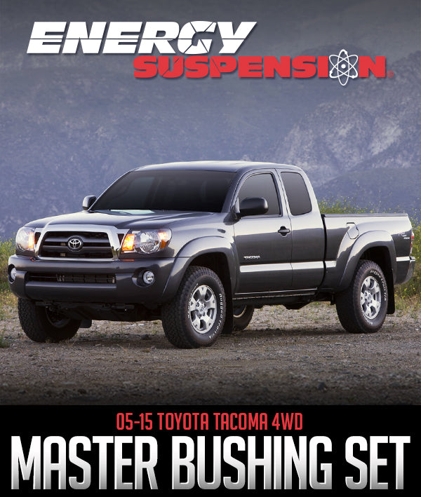 Energy Suspension 05-15 Toyota Tacoma 4WD Hyper-Flex Master Bushing Set - Black