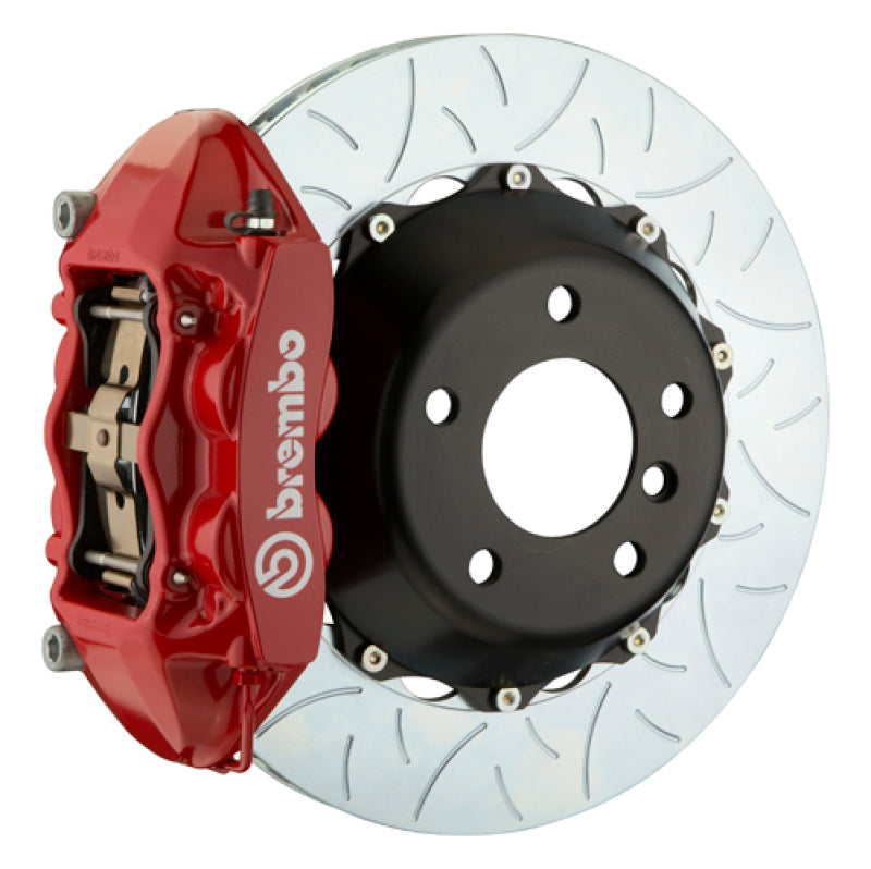 Brembo 07-18 Wrangler/Unlimited Rear GT BBK 4 Piston Cast 380x28 2pc Rotor Slotted Type3-Red