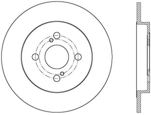 StopTech 12-15 Toyota Yaris Drilled and Slotted Sport Right Rear Rotor
