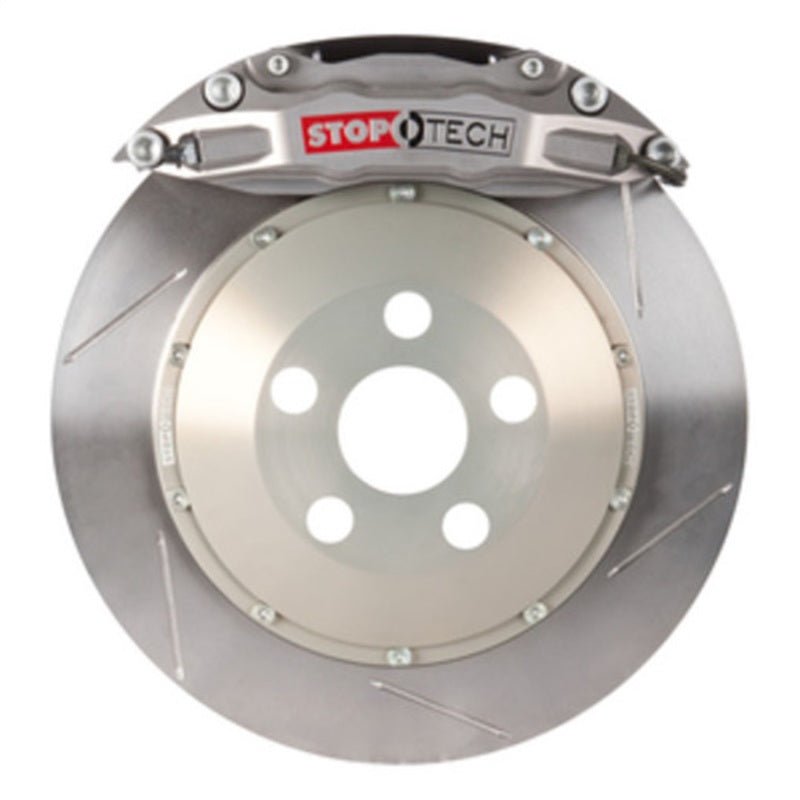 StopTech Porsche 911 02-05 Carrera BBK Rear 4-Piston 355x32mm Silver Slotted 2 Pc. Rotors