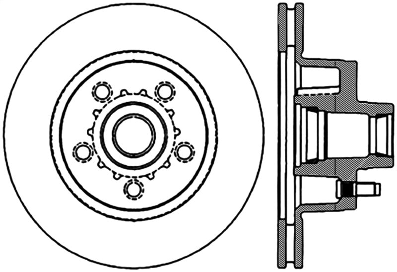 StopTech Slotted & Drilled Sport Brake Rotor