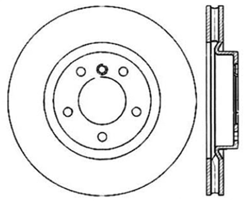 StopTech 98-02 BMW Z3 / 94-99 BMW M3 Drilled Left Front Cryo Rotor