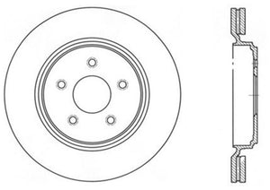 StopTech 06-08 Cadillac XLR-V SC / 06-09 Corvette (Z51) Rear Left Drilled & Slotted Rotor
