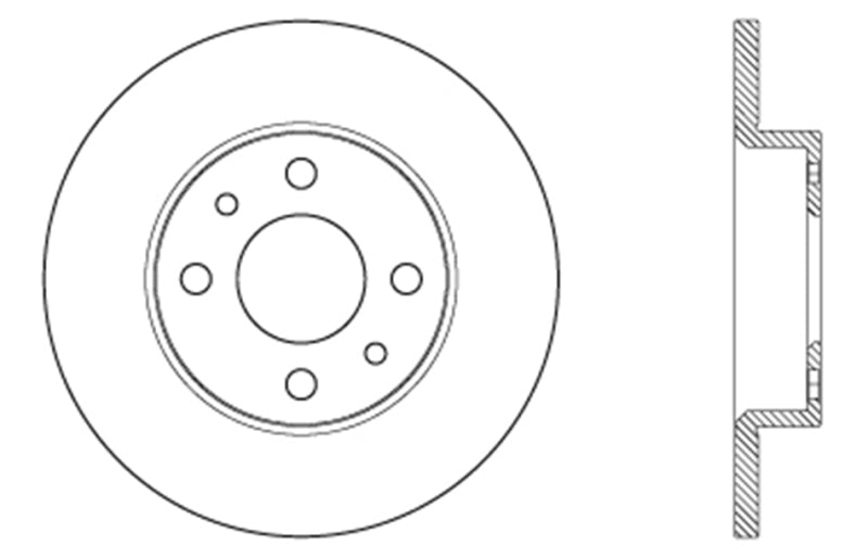 StopTech Drilled Sport Brake Rotor