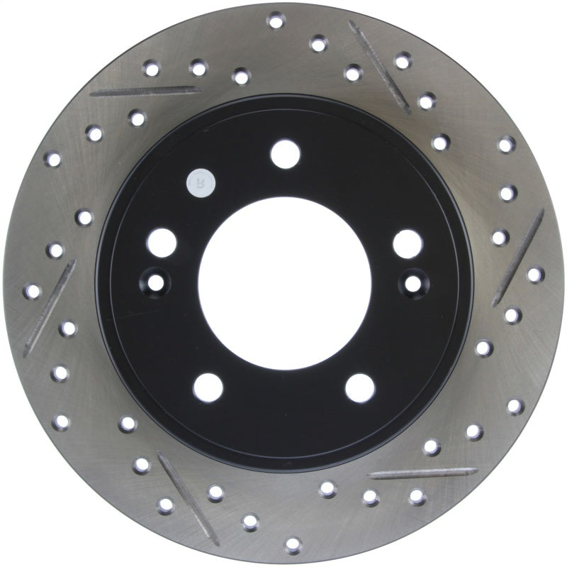 StopTech 11-16 Hyundai Elantra Slotted & Drilled Left Rear Rotor
