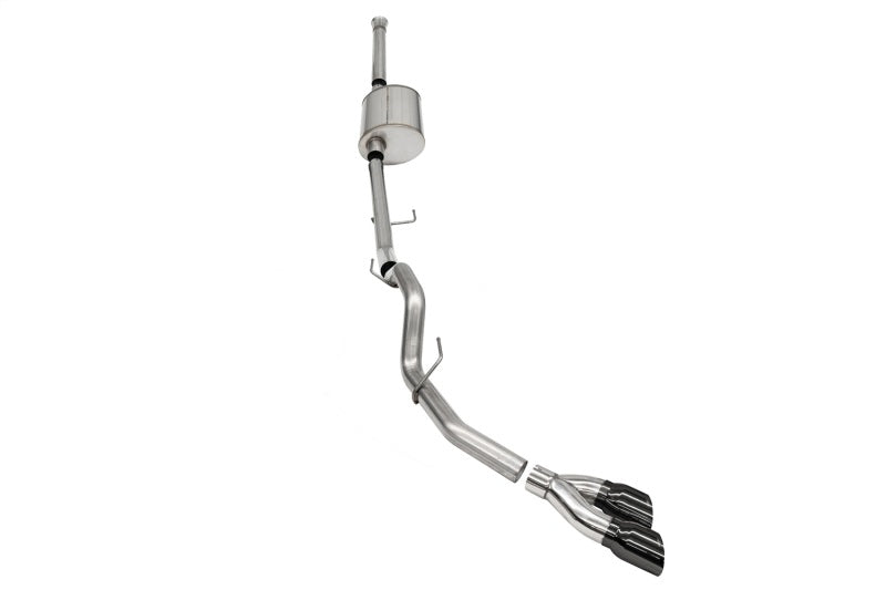 Corsa 2021-2025 Ford F-150 SuperCrew/6.5in Bed 5.0L V8 Sport Cat-Back Single Side Exit-BlackPVD