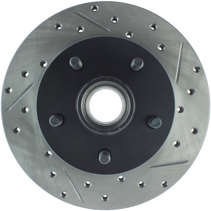 StopTech 90-94 Ford Ranger 2WD / 94 Mazda B2200/B2300/B2500 Front Slotted & Drilled Left Rotor