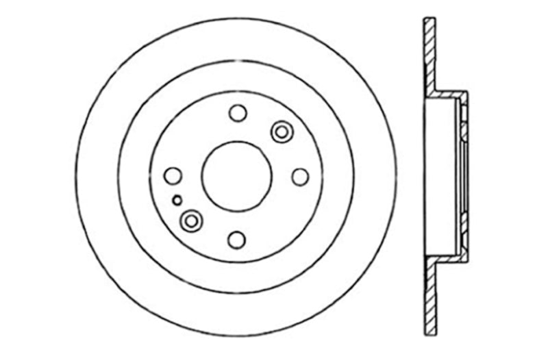 StopTech Drilled Sport Brake Rotor
