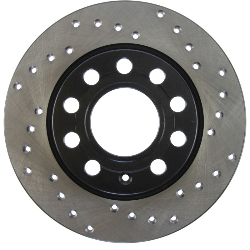StopTech 01-08 Audi A4 Cross Drilled Cryo Left Rear Rotor