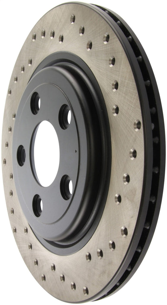 StopTech 02-05 Ford Thunderbird / 00-05 Jaguar S Type / 00-06 Lincoln LS Drilled Left Rear Rotor