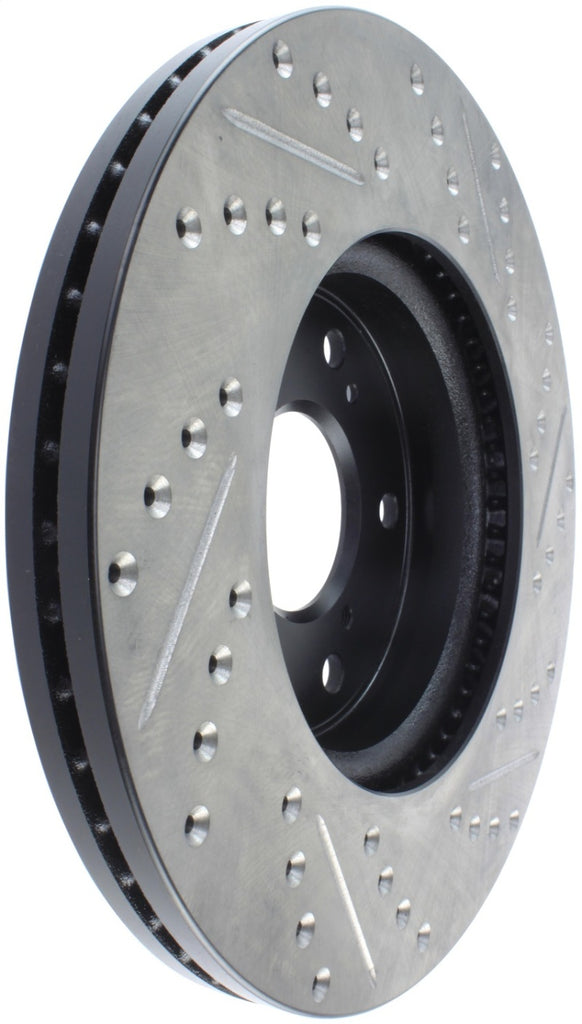 StopTech 09-10 Acura TSX/ 08-10 Honda Accord Coupe Right Front Slotted & Drilled Rotor