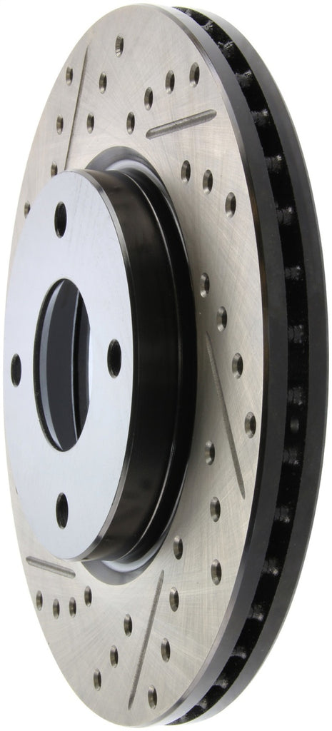 StopTech 10 Nissan Cube / 07-09 Sentra / 07-09 Versa Slotted & Drilled Front Right Rotor