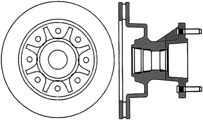 StopTech Power Slot 03-04 Ford F-350 Super Duty Cryo Front Right Slotted Rotor