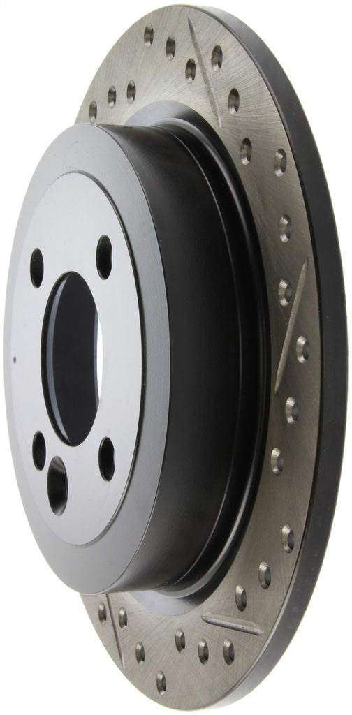 StopTech 02-06 Mini Cooper/Cooper S Slotted & Drilled Left Rear Rotor
