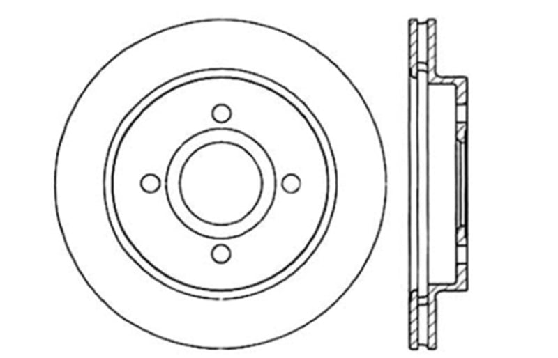 StopTech Drilled Sport Brake Rotor