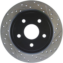 Load image into Gallery viewer, StopTech 06-10 Jeep Commander / 06-10 Gr Cherokee (Exc SRT-8) Slotted &amp; Drilled Rear Left Rotor