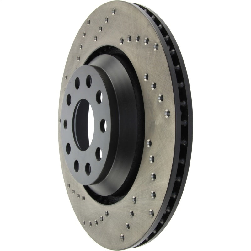 StopTech 09-13 VW CC 3.6L VR6 / 08-09 & 12 Golf R/Golf R32 Cryo Drilled Right Rear Rotor