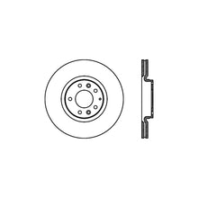 Load image into Gallery viewer, Stoptech 06-07 Mazdaspeed 6 Front High-Carbon CRYO-STOP Rotor