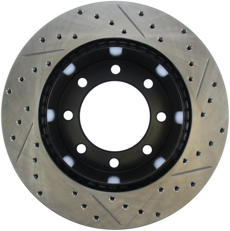 StopTech 05-09 Ford F250/F350 Rear Right Slotted & Drilled Rotor