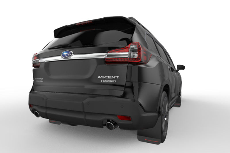 Rally Armor 18-25 Subaru Ascent Black UR Mud Flap w/Silver Logo
