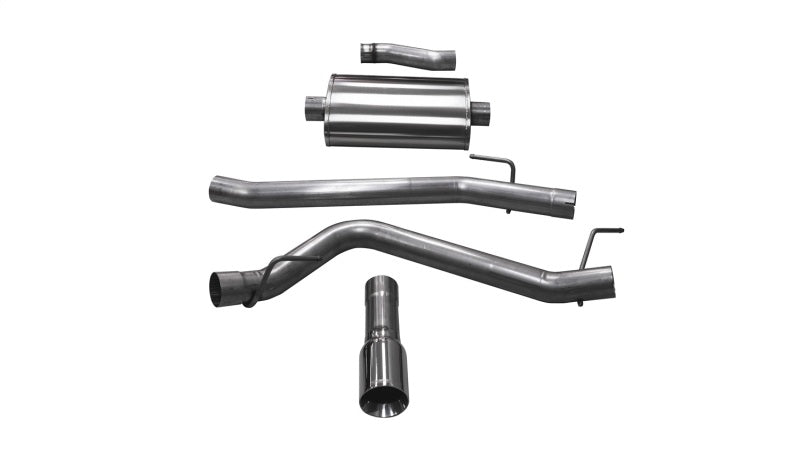 Corsa 2020-2025 Jeep Gladiator JT 3.6L Single Side Exit Cat-Back Exhaust w/ Single 4in PolishedTip