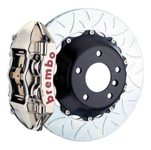 Load image into Gallery viewer, Brembo 11-12 1M Rear GTR BBK 4 Piston Billet380x28 2pc Rotor Slotted Type-3- Nickel Plated